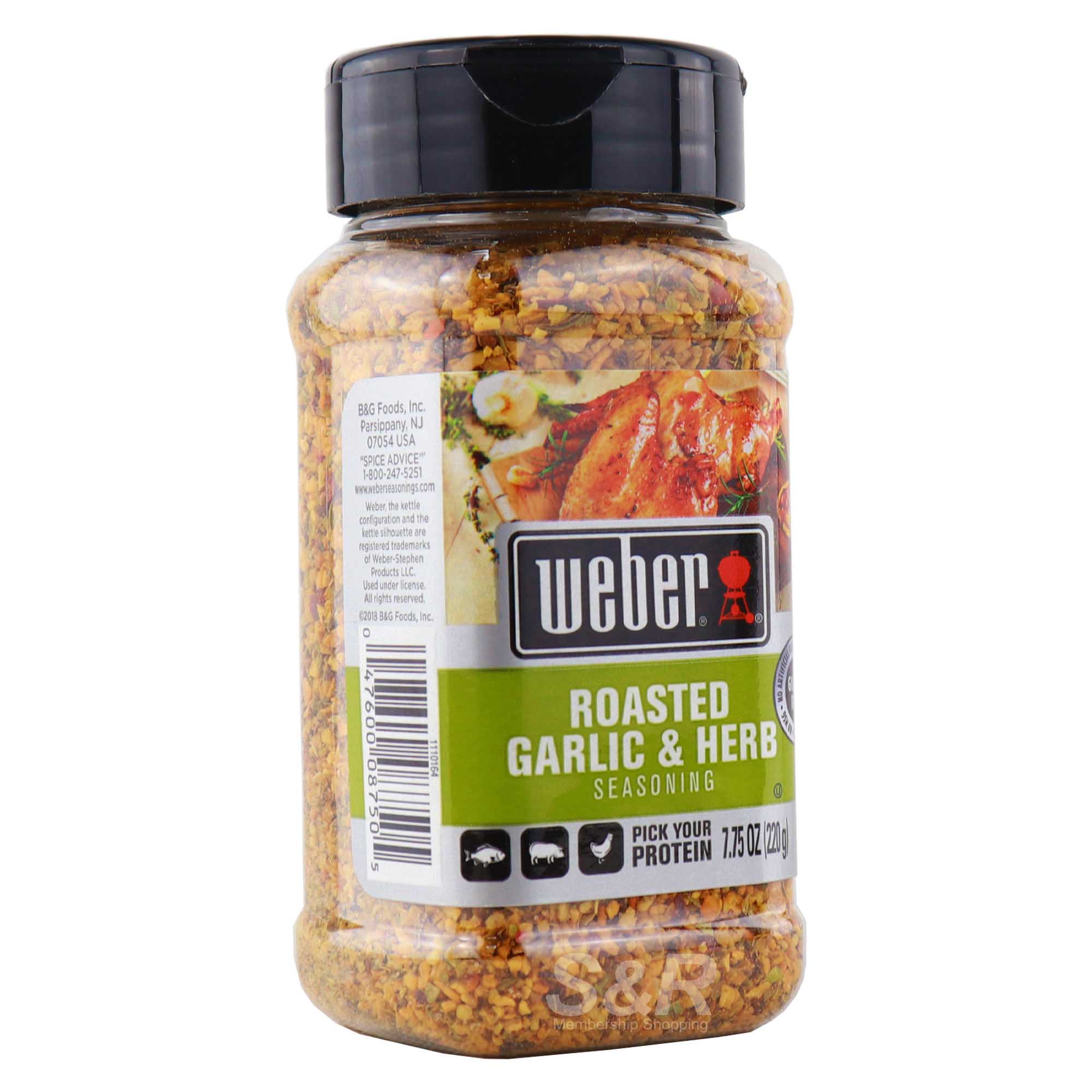 Weber Roasted Garlic and Herb Seasoning 220g Weber Roasted Garlic and Herb Seasoning 220g